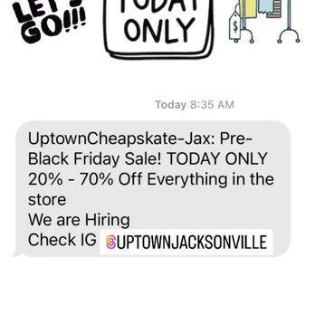 Uptown Cheapskate - BLACK FRIDAY TODAY ONLY!!! - Men's Clothing Near Me - Jacksonville, Florida