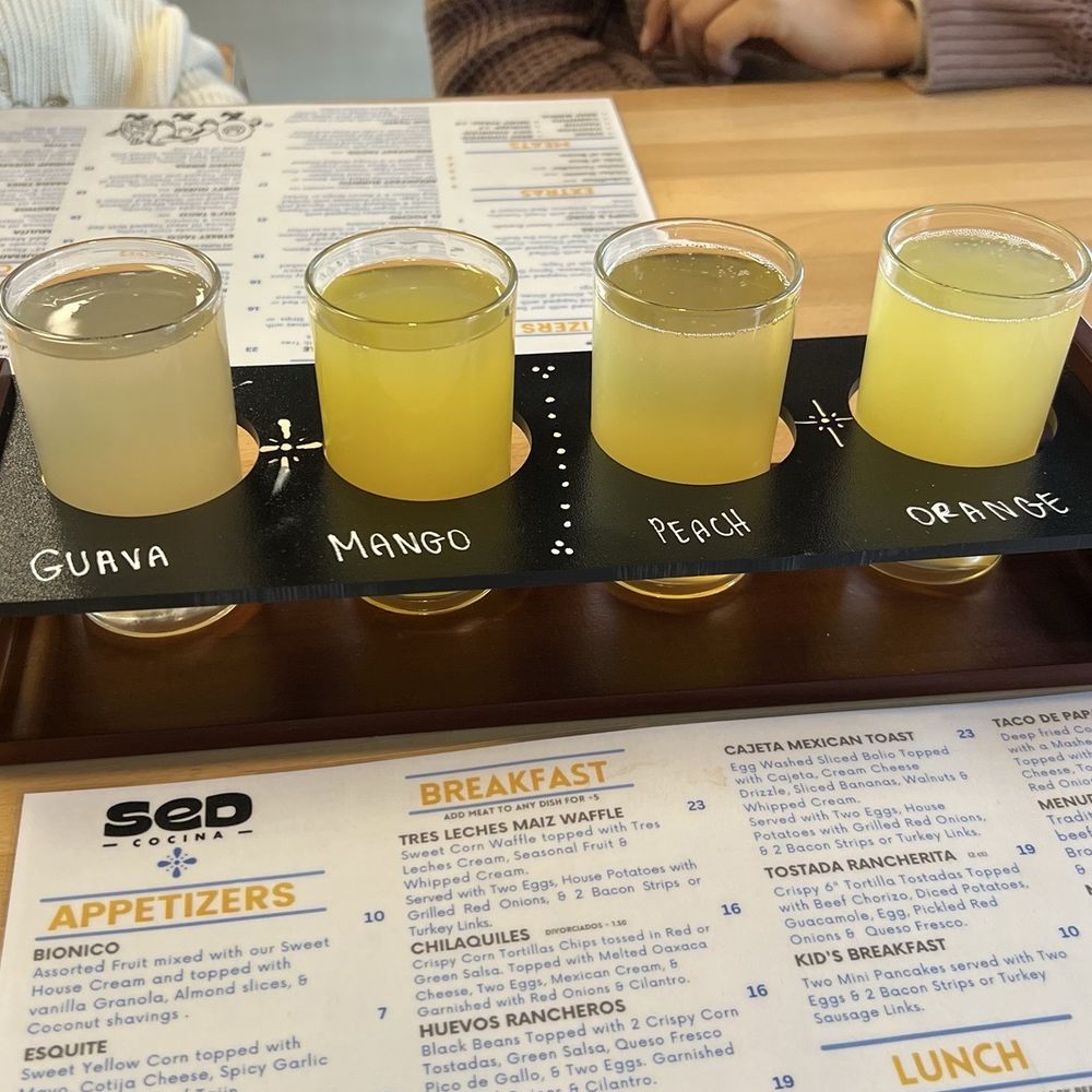 SeD Cocina - Mimosa flight - Mexican Near Me - Montclair, California SeD Cocina - Mimosa flight - Mexican Near Me - Montclair, California