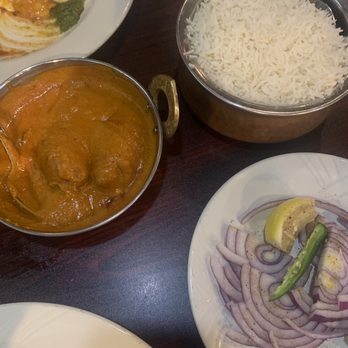 Masala Waves - Malai Kofta (Comes with White Rice), onion, chilli, Garlic Naan and had Pistachio Kulfi for dessert not in picture. - Indian Near Me - Huntington Beach, California Masala Waves - Malai Kofta (Comes with White Rice), onion, chilli, Garlic Naan and had Pistachio Kulfi for dessert not in picture. - Indian Near Me - Huntington Beach, California