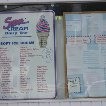 Super Cream Dairy Bar - The Menu - Ice Cream & Frozen Yogurt Near Me - Homer, New York Super Cream Dairy Bar - The Menu - Ice Cream & Frozen Yogurt Near Me - Homer, New York