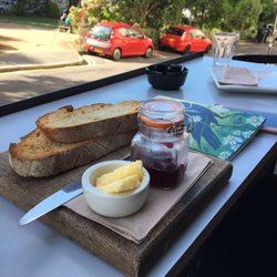 Small Batch Coffee Roasters - Toast outside