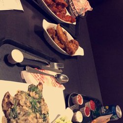 Pizza Land - Chicken breast with creamy mushroom with rice and salad, signature home burger with fries, BBQ and honey garlic wings