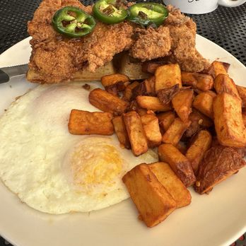 Brunch Snob - Spicy chicken cluck. Soooo good! - Breakfast & Brunch Near Me - Phoenix, Arizona
