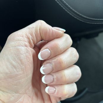 Sapphire Nails & Spa - From this length to the Ombre length, I was charged $5 to shorten without being told until I got to the register - Nail Salons Near Me - Las Vegas, Nevada