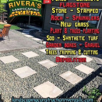 Rivera's Landscaping And Construction - Stampede concrete pavers and rock design - Landscaping Near Me Rivera's Landscaping And Construction - Stampede concrete pavers and rock design - Landscaping Near Me