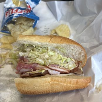 Sirens Subs - Italian sub, it is twice this size typical 8" . I ate half - Sandwiches Near Me - Norfolk, Virginia