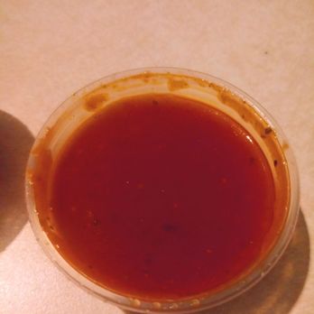 Sabrozon Deli & Grocery - Red "hot" sauce. Pretty mild to me though. - Mexican Near Me - Orange Park, Florida Sabrozon Deli & Grocery - Red "hot" sauce. Pretty mild to me though. - Mexican Near Me - Orange Park, Florida