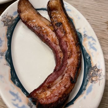 Peter Luger - Luger's Sizzling Bacon, Extra Thick by the Slice - Steakhouses Near Me - Brooklyn, New York