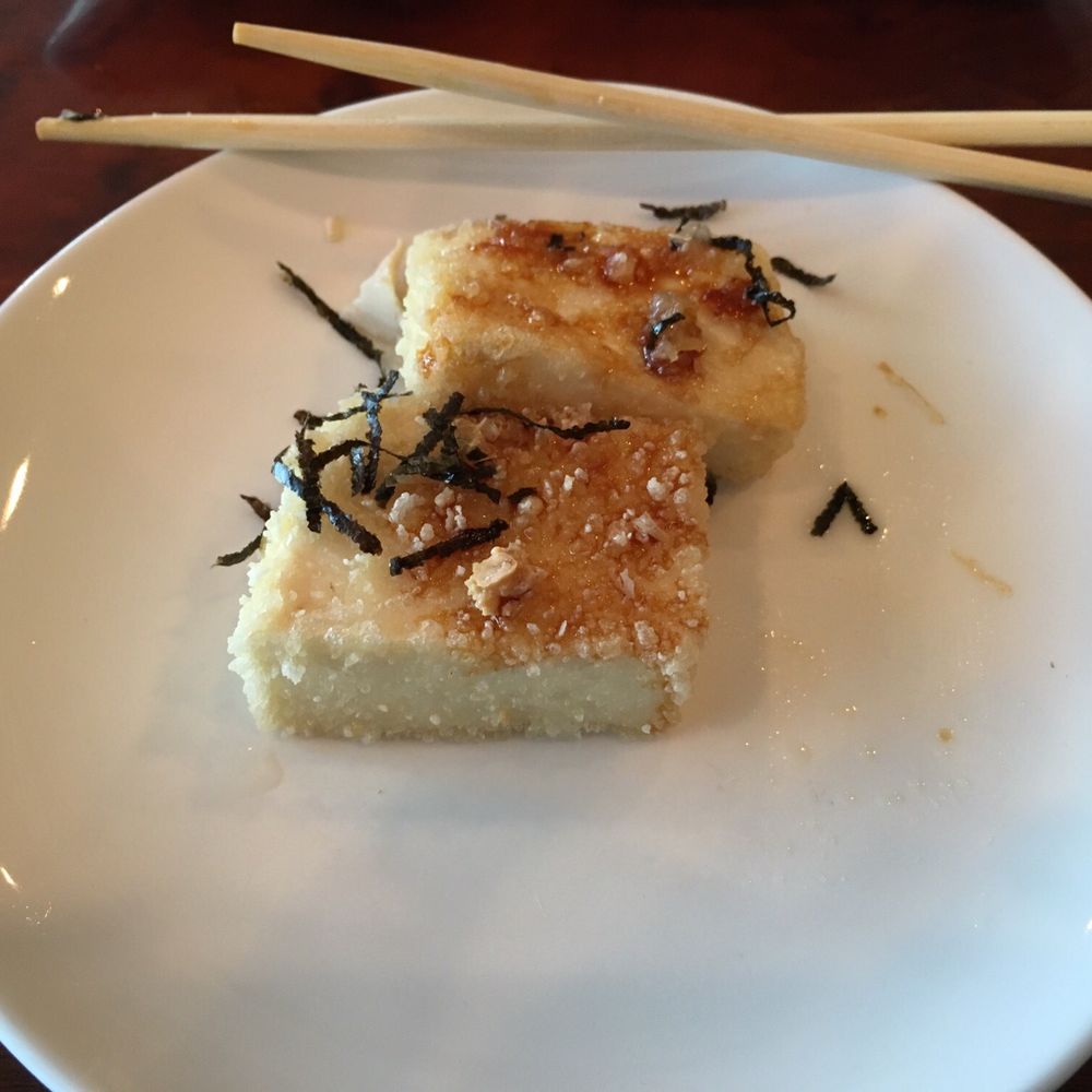 Samurai Restaurant - Aged Tofu appetizer is mild and a contrast of textures. - Japanese Near Me - Glendale, Wisconsin Samurai Restaurant - Aged Tofu appetizer is mild and a contrast of textures. - Japanese Near Me - Glendale, Wisconsin