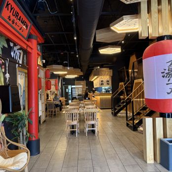Kyuramen x TBaar - A view of their stylish space from the entrance. - Ramen Near Me - Vernon Hills, Illinois Kyuramen x TBaar - A view of their stylish space from the entrance. - Ramen Near Me - Vernon Hills, Illinois