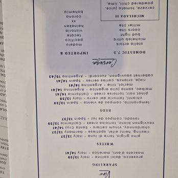 Maderos Cocina Mexicana - Drink menu - Mexican Near Me - Redondo Beach, California