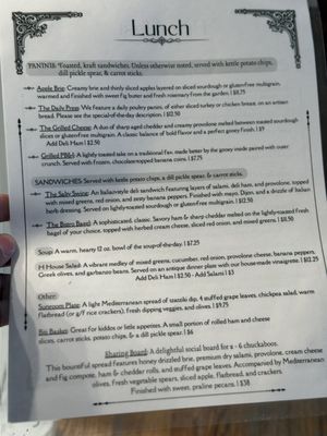 Menu photo 5 Heritage House Corrales, NM