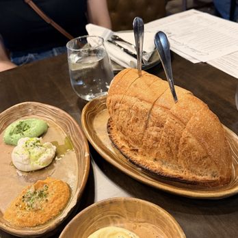 Esther's Kitchen - Sourdough with 3 spreads - Italian Near Me - Las Vegas, Nevada Esther's Kitchen - Sourdough with 3 spreads - Italian Near Me - Las Vegas, Nevada