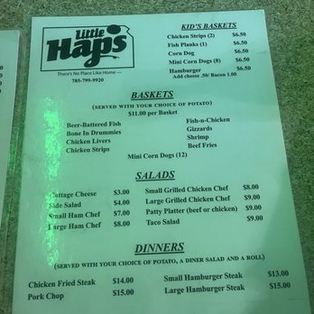 Little Hap's Bar & Grill - Menu picture 1 - American Near Me - Home, Kansas Little Hap's Bar & Grill - Menu picture 1 - American Near Me - Home, Kansas