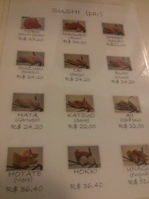 Menu photo 3 Sendai São Paulo, SP Menu photo 3 Sendai São Paulo, SP