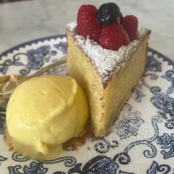 Bianca - Olive oil cake and homemade ice cream was perfection - French Near Me - Culver City, California