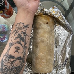 Super carne asada burrito, extra hefty