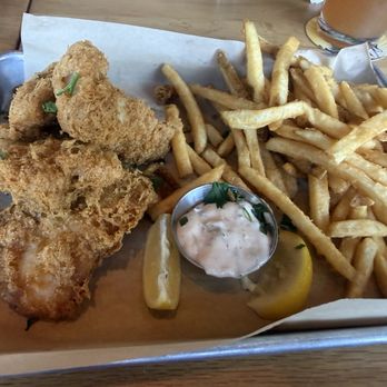 BJ's Restaurant & Brewhouse - BJ's Brewhouse Blonde Fish 'N' Chips. Call it what you want, it's no good. - New American Near Me - Bakersfield, California BJ's Restaurant & Brewhouse - BJ's Brewhouse Blonde Fish 'N' Chips. Call it what you want, it's no good. - New American Near Me - Bakersfield, California