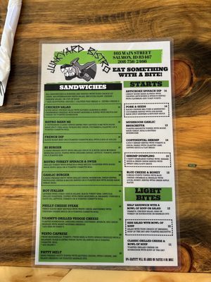 Menu photo 1 Junkyard Bistro Salmon, ID