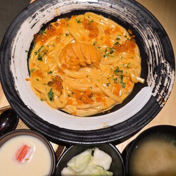 Tendon Kohaku - Creamy Hokkaido Uni Udon, $35.95 - 4 Stars - Japanese Near Me - Seattle, Washington