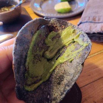Fauna - Blue Tortillas with amazing amazing salsas - Mexican Near Me - Guadalupe, BCN