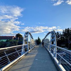 Iron Horse Trail - Crossing over the bridge in Walnut Creek