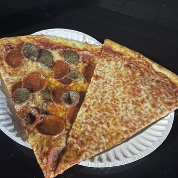 The Slice Spot - Pepperoni/sausage and cheese - Pizza Near Me - West Chicago, Illinois The Slice Spot - Pepperoni/sausage and cheese - Pizza Near Me - West Chicago, Illinois