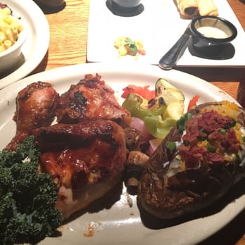 Bobby Q - half of the bbq Chicken combo with veggies and potato ( loaded of course) - Barbeque Near Me - Phoenix, Arizona