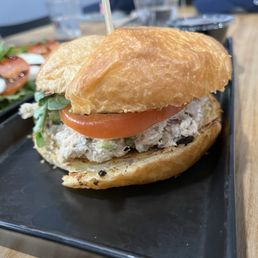 Chicken salad on croissant Chicken salad on croissant