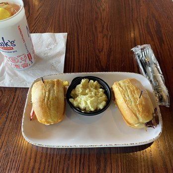 Newk's Eatery - Pimento Cheesesteak and potato salad. - Salad Near Me - Panama City, Florida Newk's Eatery - Pimento Cheesesteak and potato salad. - Salad Near Me - Panama City, Florida