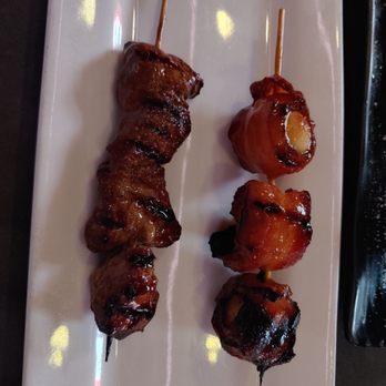 Umami - Robatayaki: Wagyu Beef and Bacon Wrapped Quail Egg - Sushi Bars Near Me - Pittsburgh, Pennsylvania Umami - Robatayaki: Wagyu Beef and Bacon Wrapped Quail Egg - Sushi Bars Near Me - Pittsburgh, Pennsylvania