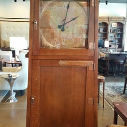 C Kramer Interiors - Now at C. Kramer Interiors.  This beautiful Stickley quarter sawn oak grandfather clock featuring solid copper accents and fa...