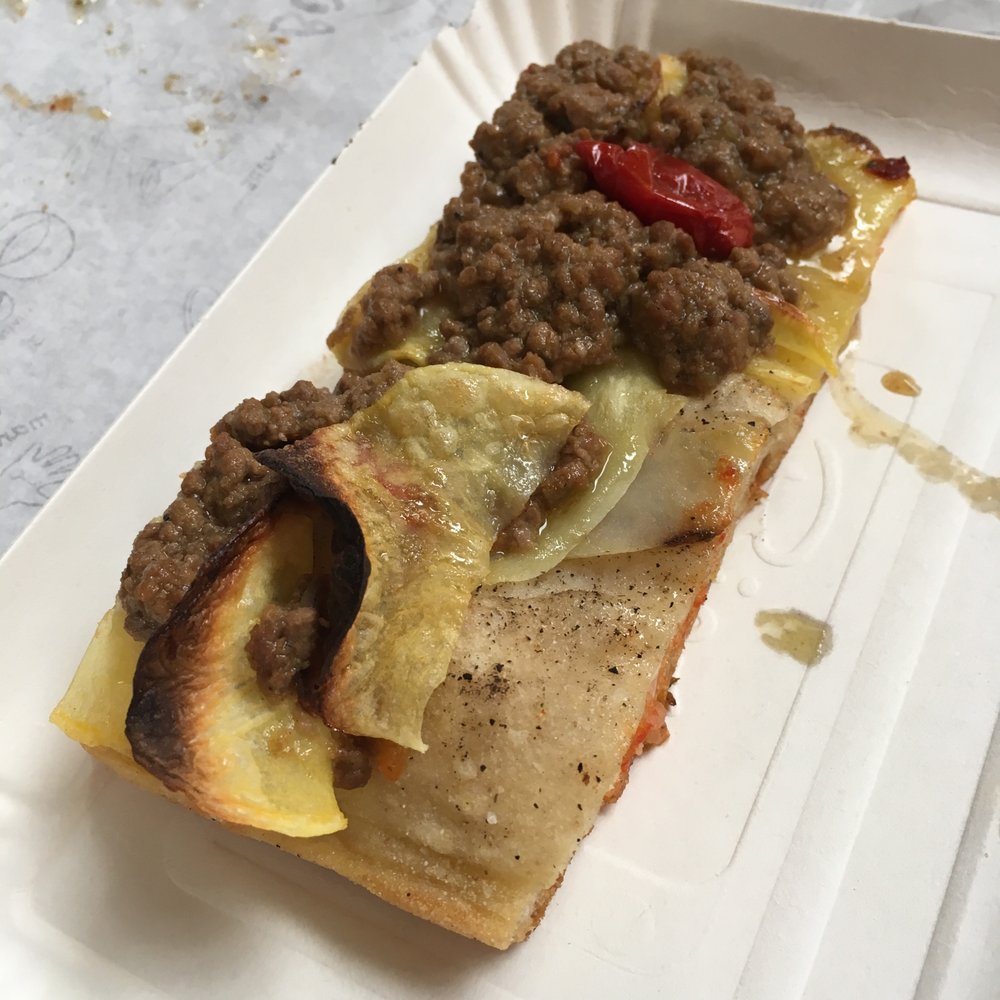 Mercato Centrale - beef and potato pizza - Patisserie/Cake Shop Near Me - Rome, RM