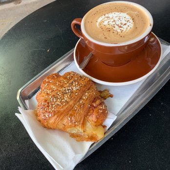 ilcaffe - Mocha latte and ham and cheese croissant - Coffee & Tea Near Me - Los Angeles, California