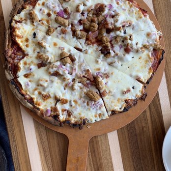 Jules' Bistro - Pepperoni and Sausage pizza. - New American Near Me - St. Cloud, Minnesota