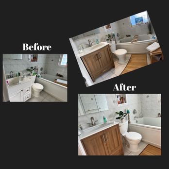 Accent Contracting - Replaced vanity and mirror on a bathroom. - Painters Near Me - Englishtown, New Jersey Accent Contracting - Replaced vanity and mirror on a bathroom. - Painters Near Me - Englishtown, New Jersey