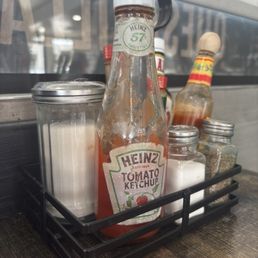 The condiments don't look very appealing