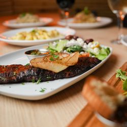 Evio's Pizza & Grill - Eclectic Mediterranean cuisine. Featuring a prime cut churrasco steak.