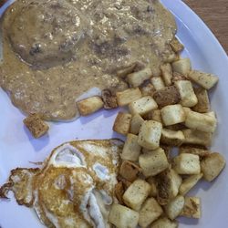 Tavern on First - Biscuits and gravy chorizo style