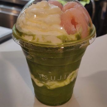Tsujiri - Lychee Matcha Frappe - Tea Rooms Near Me - Toronto, Ontario