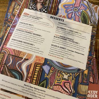 Zizzi - Two of the many menus offered - Italian Near Me - London, LND