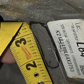 All Chevy And Cadillac - 2 inch crack on cylinder wall number 2 with fishing string in the crack - Auto Parts & Supplies Near Me - Rancho Cordova, California