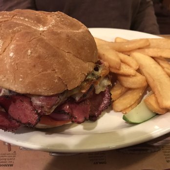 Jimmy's Pub & Restaurant - George's Hot Pastrami w/steak fries - Bars Near Me - Mansfield, Massachusetts