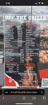 Menu photo 5 Off The Grill Taylor, MI