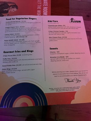 Menu photo 7 PlugIN Karaoke Hallandale Beach, FL