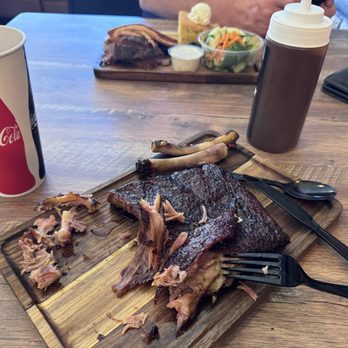 Smokin Bones BBQ - Half rack ribs and Dr Pepper. - Pizza Near Me - Bountiful, Utah