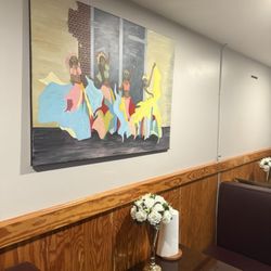 Silany’s Restaurant Lakay - Art throughout restaurant.