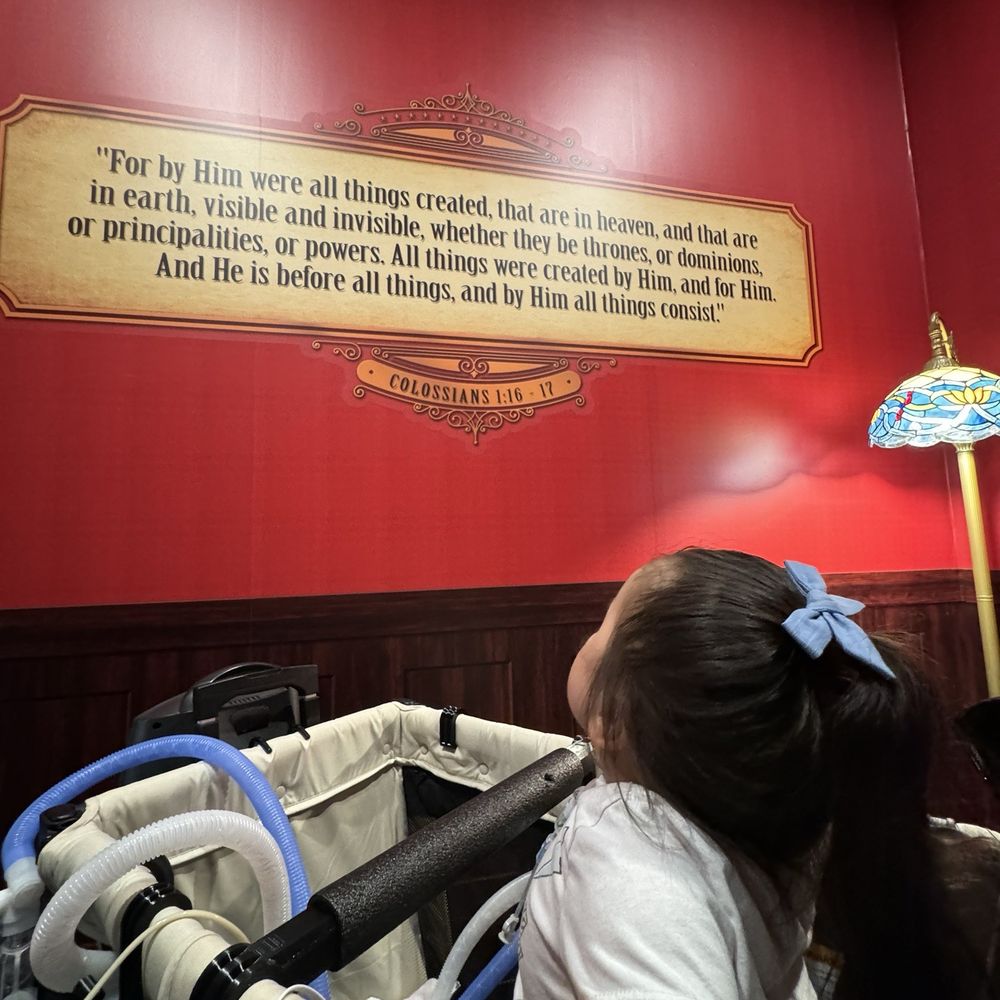 ICR Discovery Center - "For by Him we're all things created in heaven" verse - Museums Near Me - Dallas, Texas ICR Discovery Center - "For by Him we're all things created in heaven" verse - Museums Near Me - Dallas, Texas