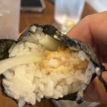 Tamaya Sushi - Rice to shrimp ratio in a hand roll - Sushi Bars Near Me - Gainesville, Florida Tamaya Sushi - Rice to shrimp ratio in a hand roll - Sushi Bars Near Me - Gainesville, Florida
