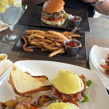 Due 360 - 360 Burger & Side Truffle Fries. Eggs Benedict - Tapas/Small Plates Near Me - Summit, New Jersey